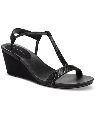 Style & Co Women's Mulan Embellished Wedge Sandals, Created Macy's