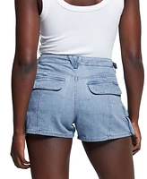 Guess Women's Amara Denim Cargo Shorts