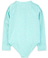 Carter's Toddler Girls Rash Guard One-Piece Swimsuit