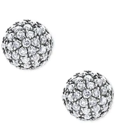 Diamond Small Fireball Stud Earrings (3/8 ct. t.w.) in 14k White Gold