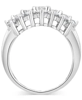 Diamond Four Row Statement Ring (3 ct. t.w.) in 14k White Gold