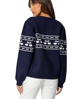 Edikted Women's Holiday Cheer Sweater