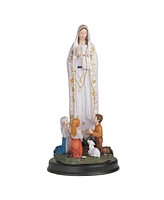 Fc Design "2-pc Set" 12"H Our Lady of Fatima Statue Our Lady of The Holy Rosary of Fatima Holy Figurine Statue Ornament Home Room Office Decor and Per