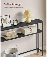Slickblue 2-Tier Console Table for Living Room, Entryway, or Hallway and Functional Sofa