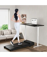 Costway 2.5HP Under Desk Treadmill for Home and Office Remote Control Led Display