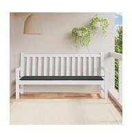 Garden Bench Cushion Anthracite 78.7"x19.7"x1.2" Oxford Fabric