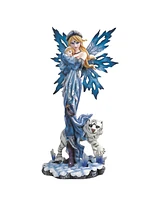 Fc Design "2-pc Set" 12.75"H Snow Fairy with Baby and White Tiger Figurine Statue Ornament Home Room Office Decor and Perfect Ideas for Housewarming,