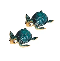 Fc Design "2-pc Set" 6"W Cute Blue Sea Turtle Figurine Statue Ornament Home Room Office Decor and Perfect Ideas for Housewarming, Holidays and Birthda