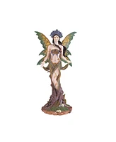 Fc Design "2-pc Set" 10.5"H Earth Fairy in Green Figurine Statue Ornament Home Room Office Decor and Perfect Ideas for Housewarming, Holidays and Birt