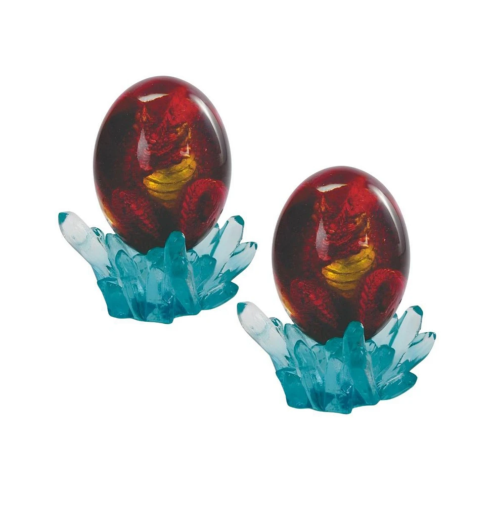 Fc Design "2-pc Set" 5"H Red Dragon in Arcylic Egg with Faux Crystal Figurine Statue Ornament Home Room Office Decor and Perfect Ideas for Housewarmin