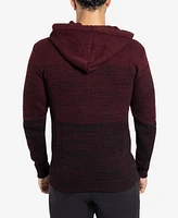 X-Ray Men's Color Blocked Hooded Sweater