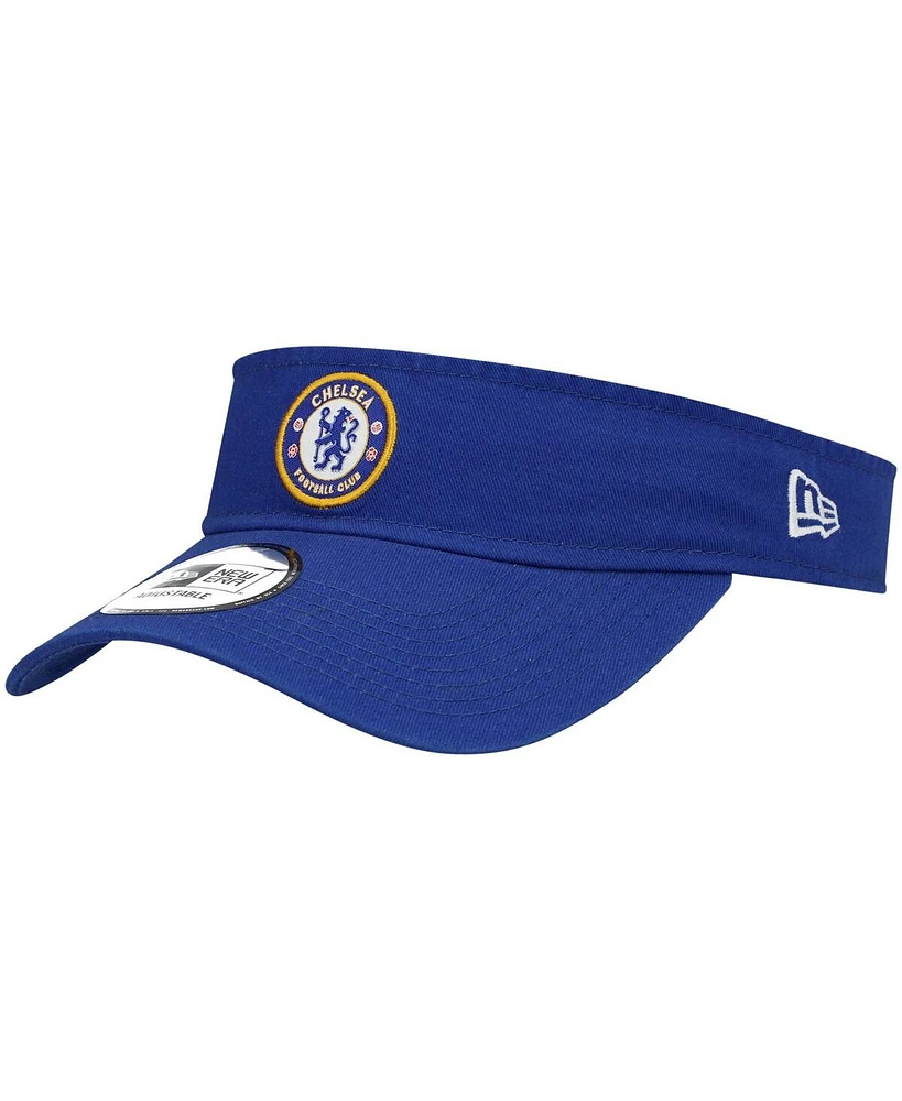 New Era Men's Blue Chelsea Dugout Redux Adjustable Visor