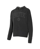 Concepts Sport Women's Charcoal Charlotte Fc Volley Hoodie Long Sleeve T-Shirt