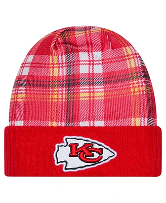 New Era Men's Red Kansas City Chiefs Sideline Statement Cuffed Knit Hat