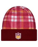 New Era Men's Burgundy Washington Commanders Sideline Statement Cuffed Knit Hat