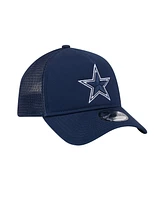 New Era Men's Navy Dallas Cowboys Main A-Frame Trucker 9FORTY Adjustable Hat