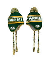 Outerstuff Preschool Green Green Bay Packers Jacquard Tassel Knit Hat with Pom