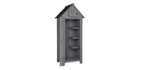 Slickblue Double Slope Top Fir Courtyard Storage Room for Durable and Organized Outdoor Storage