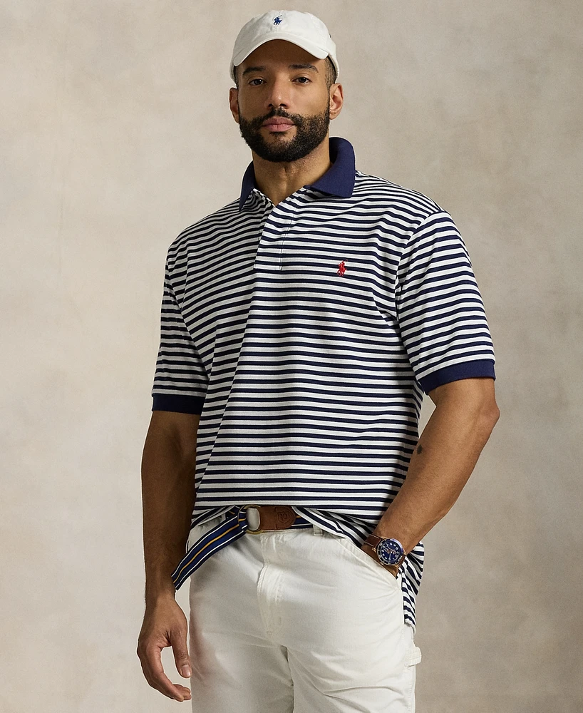 Polo Ralph Lauren Men's Big & Tall Striped Mesh Shirt