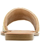 Madden Girl Friendship Embellished Slide Flat Sandals