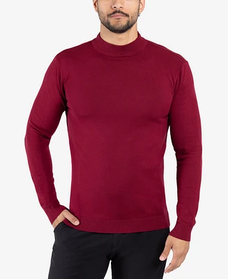 X-Ray Men's Basice Mock Neck Midweight Pullover Sweater