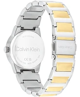 Calvin Klein Women's Ck Linear Elegance Two-Tone Bracelet Watch, 35mm