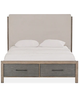 Portmore California King Upholstered Storage Bed (with soft close drawers), Created for Macy's