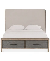 Portmore California King Upholstered Storage Bed (with soft close drawers), Created for Macy's