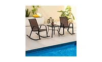 Slickblue Stylish Patio Rocking Chair for Comfortable Outdoor Relaxation