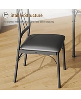 gaomon Dining Table Set for 4, Modern Kitchen Table and Chairs Set of 4,Designed to Comfortably Accommodate 4 to 6 People, Perfect for Small Spaces Li