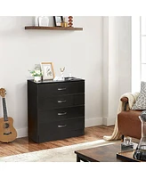 Slickblue 4-Drawer Nightstand Dresser for Stylish and Functional Bedroom Storage