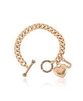 Juicy Couture Toggle Bracelet with Heart Charm