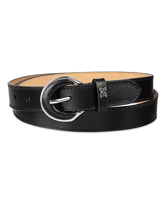 Sam Edelman Leather-Inset Harness Buckle Belt