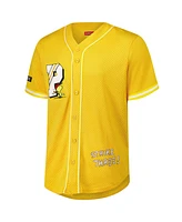 Freeze Max Men's Yellow Peanuts All Star Baseball Jersey