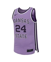 Nike Men's 24 Lavender Kansas State Wildcats Retro Replica Basketball Jersey