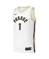 Nike Men's 1 White Purdue Boilermakers Replica Basketball Jersey