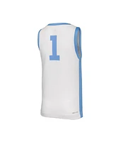 Nike Big Boys and Girls 1 White North Carolina Tar Heels Retro Replica Basketball Jersey