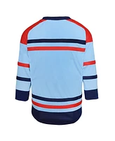 Outerstuff Big Boys and Girls Light Blue Winnipeg Jets Anniversary Replica Jersey