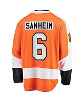 Fanatics Men's Travis Sanheim Orange Philadelphia Flyers Premier Breakaway Player Jersey