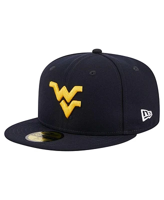 New Era Men's Navy West Virginia Mountaineers 59FIFTY Fitted Hat