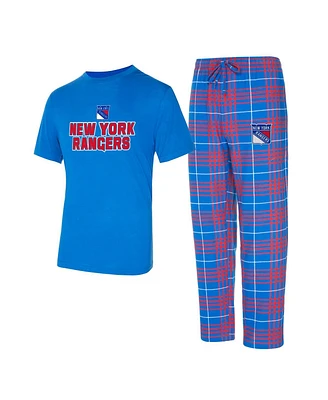 Concepts Sport Men's New York Rangers Vector T-Shirt Pants Sleep Set