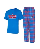 Concepts Sport Men's New York Rangers Vector T-Shirt Pants Sleep Set