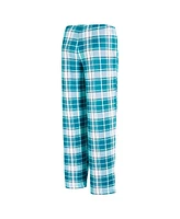 Concepts Sport Women's Midnight Green/White Philadelphia Eagles Ashford Plaid Knit Pants