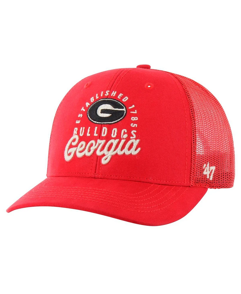 '47 Brand Men's Red Georgia Bulldogs Pitstop Trucker Adjustable Hat