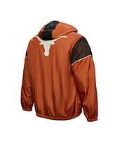 Mitchell & Ness Men's Burnt Orange Texas Longhorns Team 3.0 Anorak Half-Zip Hoodie