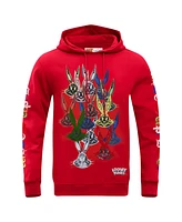 Freeze Max Men's Red Looney Tunes Bugs Bunny Color Chrome Pullover Hoodie