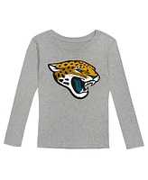 Outerstuff Big Boys and Girls Jacksonville Jaguars Long Sleeve T-Shirt and Pants Sleep Set