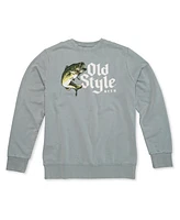 American Needle Men's Gray Old Style Sunday Fleece Pullover Sweatshirt