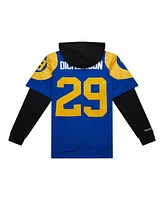 Mitchell & Ness Men's Eric Dickerson Royal Los Angeles Rams Player Name Number Hoodie Legacy Jersey