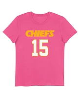 Nike Big Girls Patrick Mahomes Pink Kansas City Chiefs Player Name Number T-Shirt